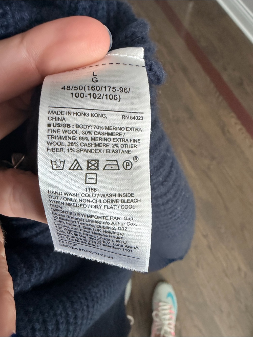 Banana Republic Navy Wool & Cashmere Sweater